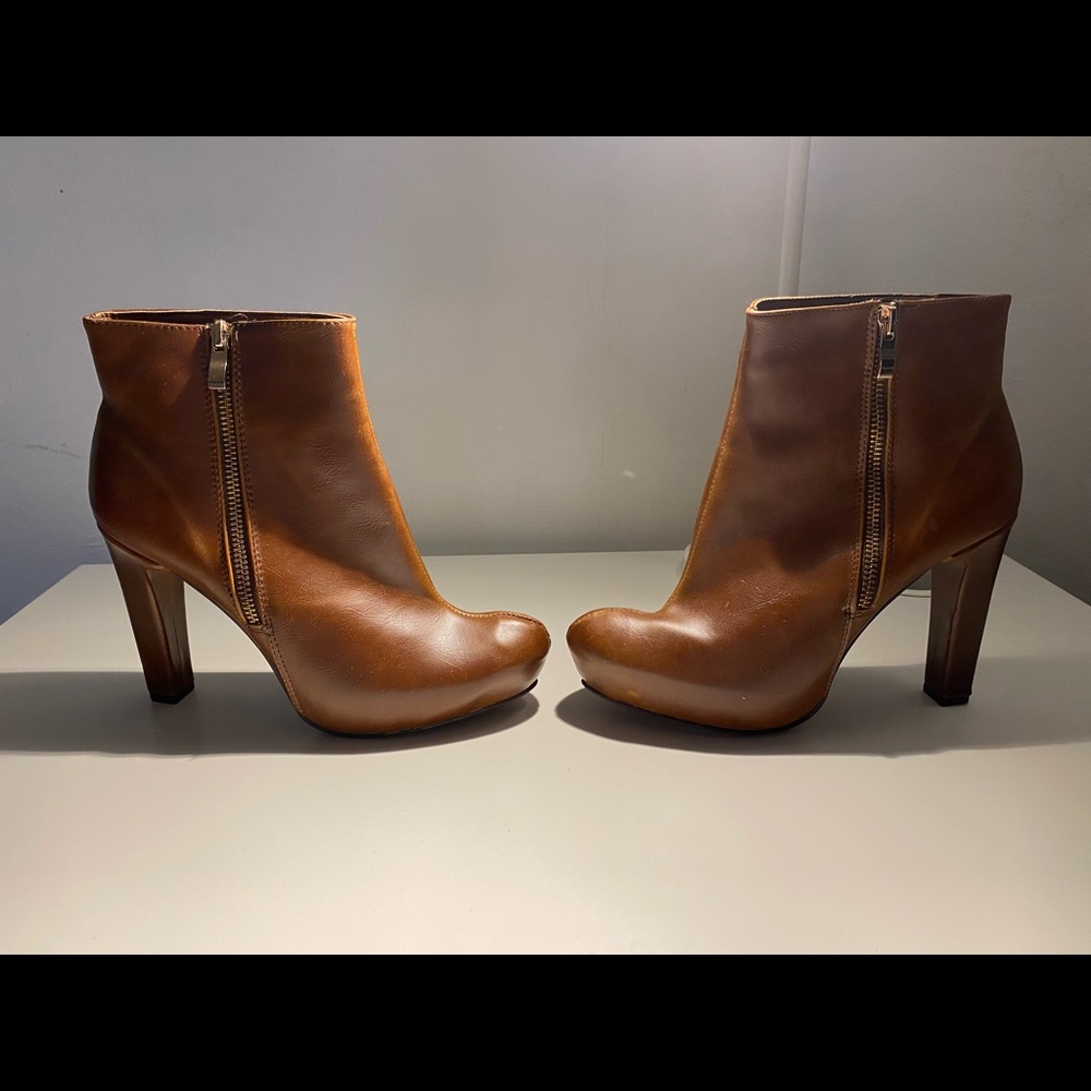 Brown fall boots